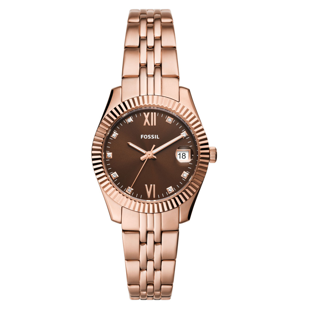 Fossil ES5324 SCARLETTE MINI Rose Gold Stainless Steel 32mm - zegarek damski 1