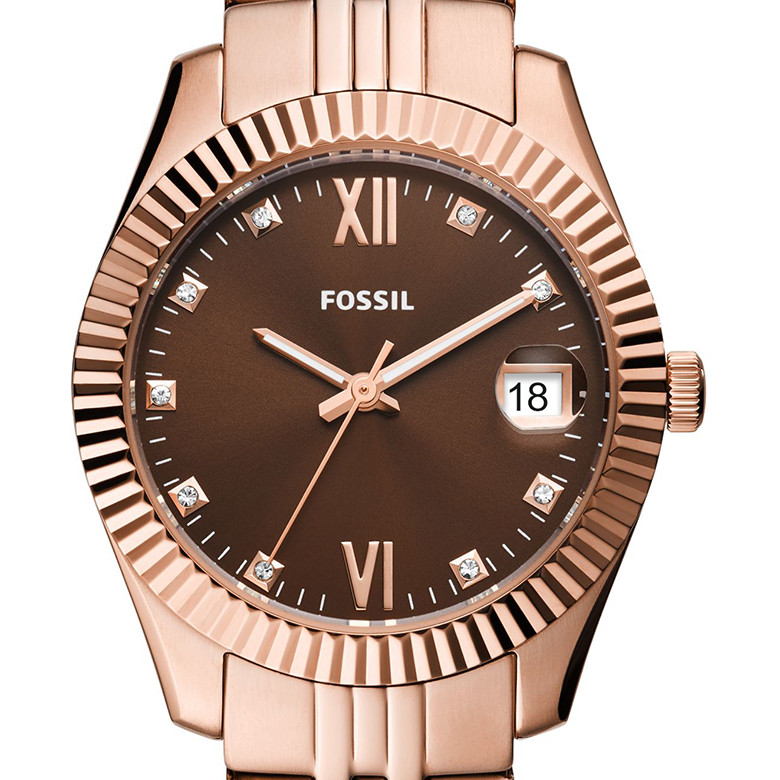 Fossil ES5324 SCARLETTE MINI Rose Gold Stainless Steel 32mm - zegarek damski 2