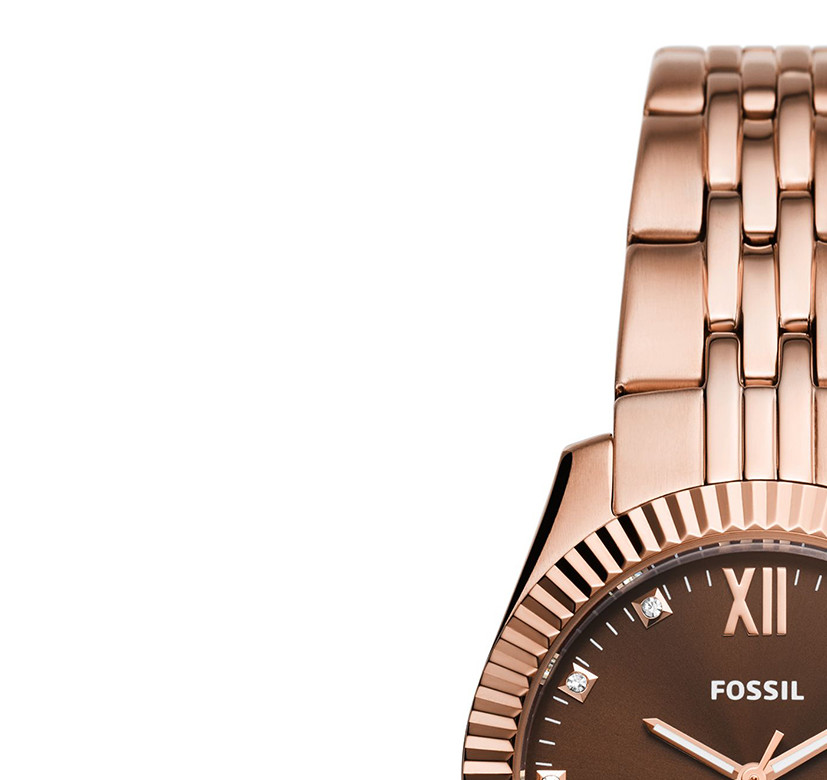 Fossil ES5324 SCARLETTE MINI Rose Gold Stainless Steel 32mm - zegarek damski 4