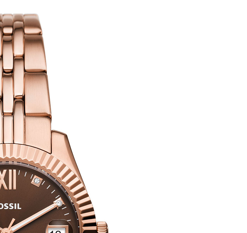 Fossil ES5324 SCARLETTE MINI Rose Gold Stainless Steel 32mm - zegarek damski 5