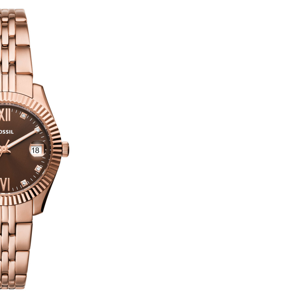 Fossil ES5324 SCARLETTE MINI Rose Gold Stainless Steel 32mm - zegarek damski 6