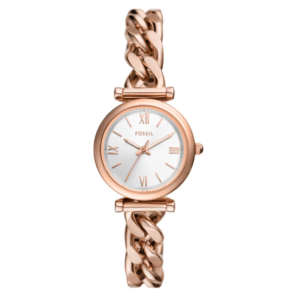 Fossil ES5330 CARLIE Rose Gold Stainless Steel 28mm - zegarek damski 1