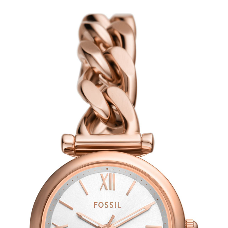 Fossil ES5330 CARLIE Rose Gold Stainless Steel 28mm - zegarek damski 3