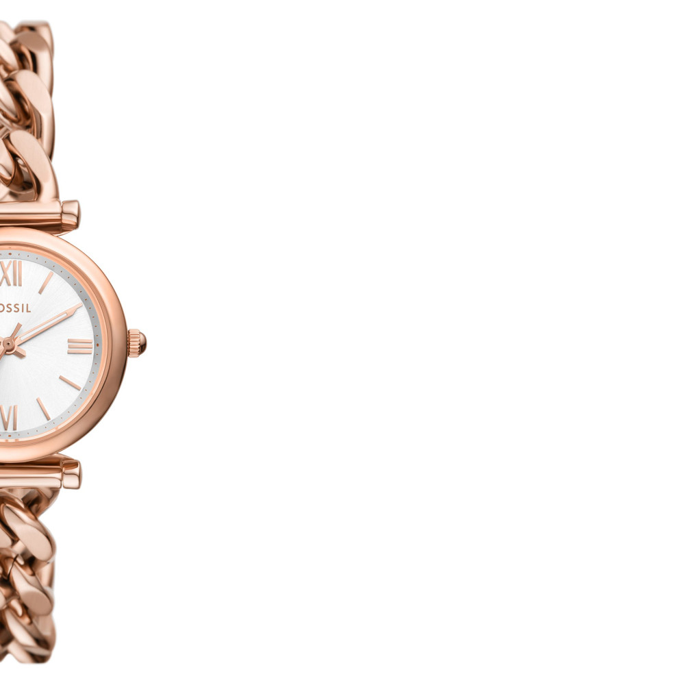 Fossil ES5330 CARLIE Rose Gold Stainless Steel 28mm - zegarek damski 6