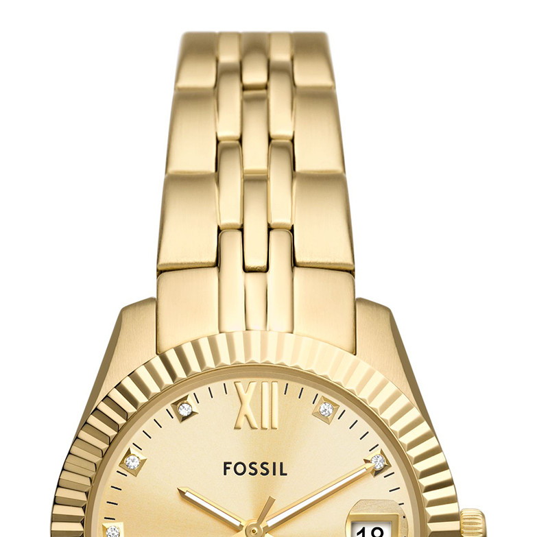 Fossil ES5338 SCARLETTE Gold Stainless Steel 32mm - zegarek damski 3