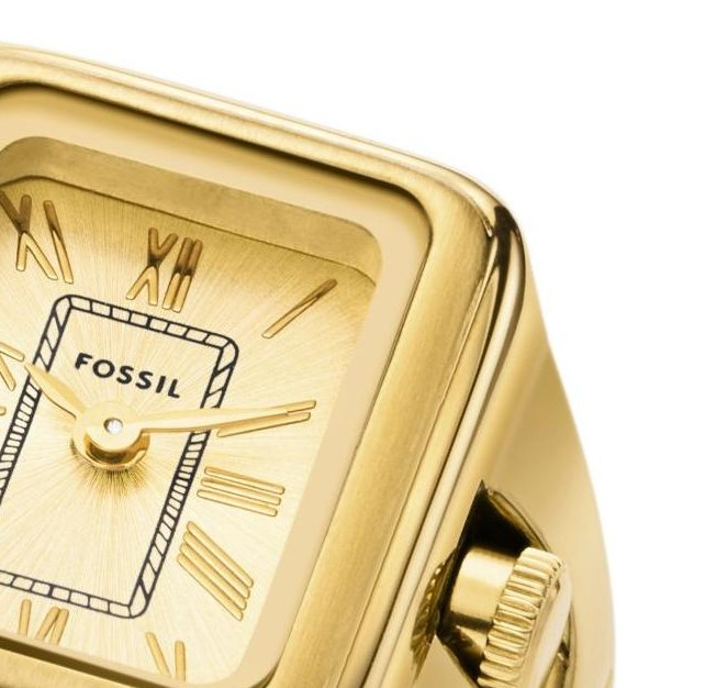 Fossil ES5343 Ring Gold Stainless Steel 14mm - zegarek damski 5