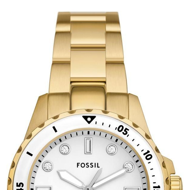 Fossil ES5350 BLUE DIVE Gold Stainless Steel 36mm - zegarek damski 3