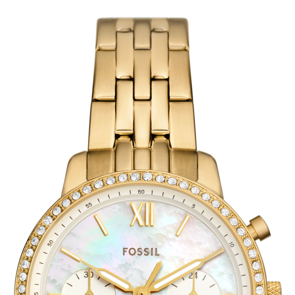 Fossil ES5358 NEUTRA CHRONO Gold Stainless Steel 36mm - zegarek damski 3