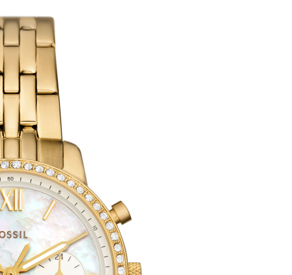 Fossil ES5358 NEUTRA CHRONO Gold Stainless Steel 36mm - zegarek damski 5