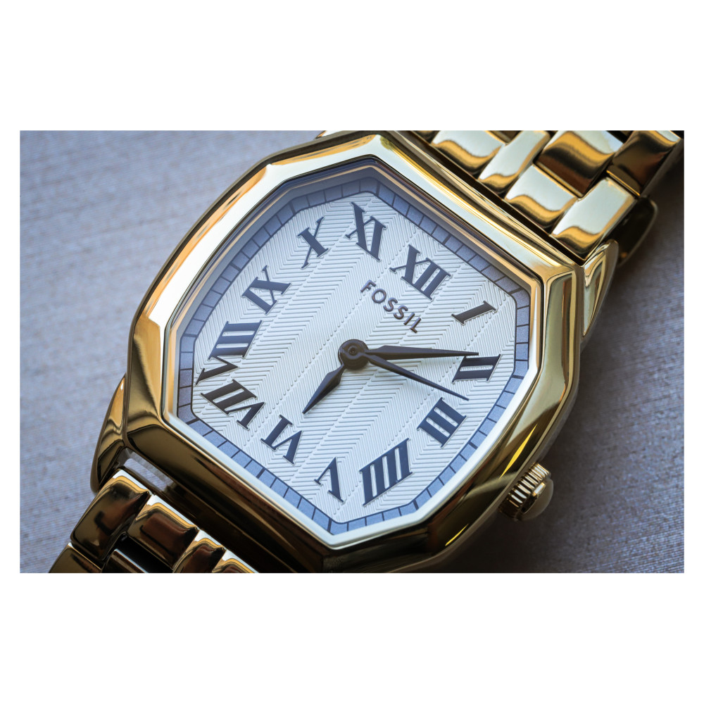 Fossil ES5361 HARLOW Gold Stainless Steel 27mm - zegarek damski 9