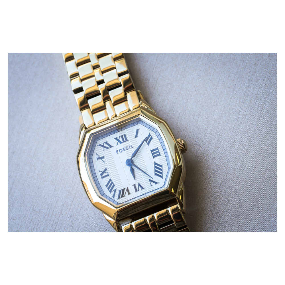 Fossil ES5361 HARLOW Gold Stainless Steel 27mm - zegarek damski 10