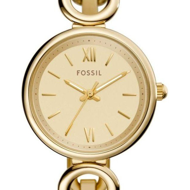Fossil ES5375 Three-Hand Gold-Tone Stainless Steel - zegarek damski 2
