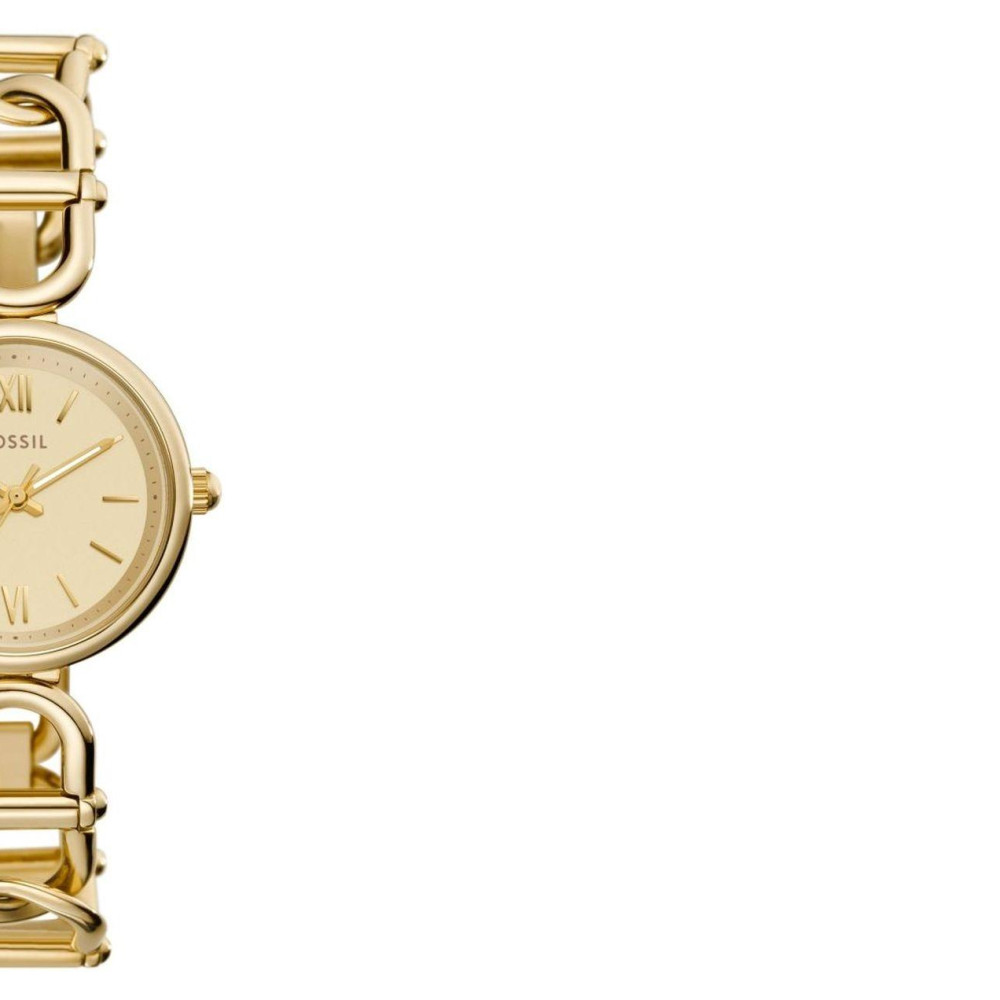 Fossil ES5375 Three-Hand Gold-Tone Stainless Steel - zegarek damski 6