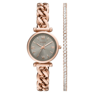 Fossil ES5378SET Rose Gold Stainless Steel 28mm - zegarek damski