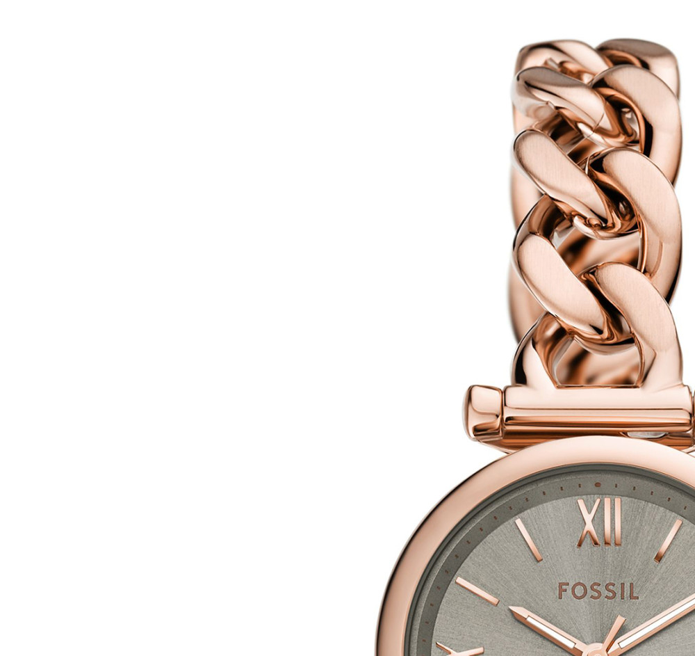 Fossil ES5378SET Rose Gold Stainless Steel 28mm - zegarek damski 4