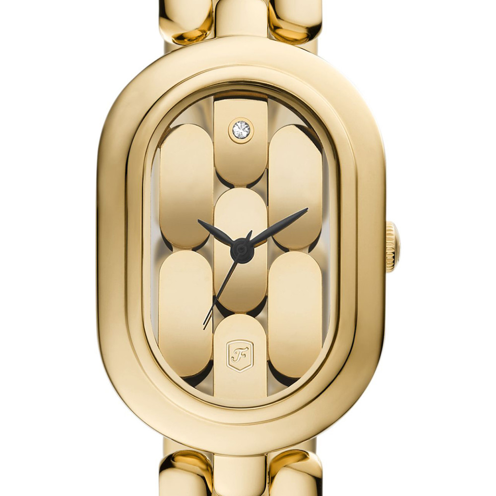 Fossil ES5380 Sloan Gold-Tone Stainless Steel 24mm - zegarek damski 2