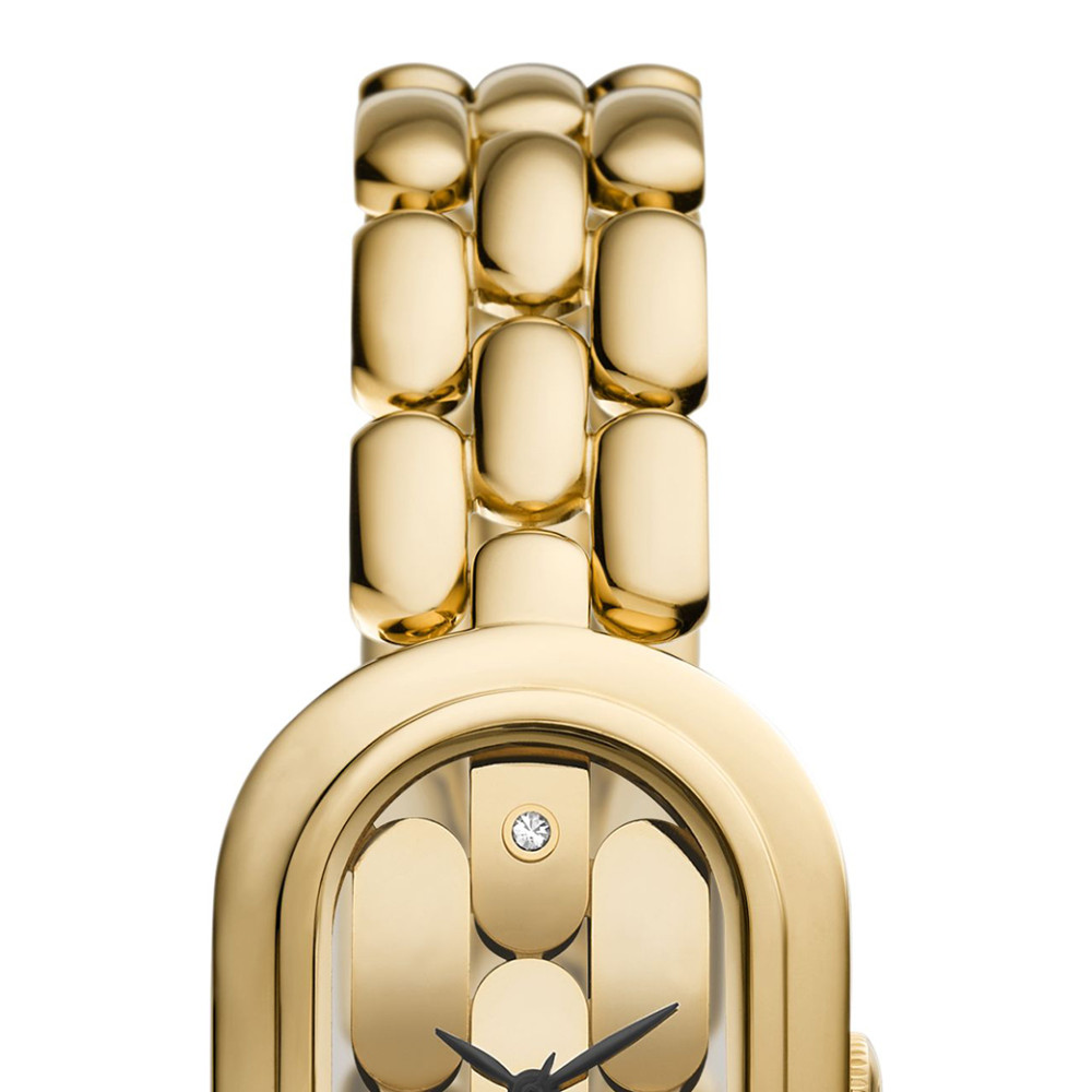 Fossil ES5380 Sloan Gold-Tone Stainless Steel 24mm - zegarek damski 3