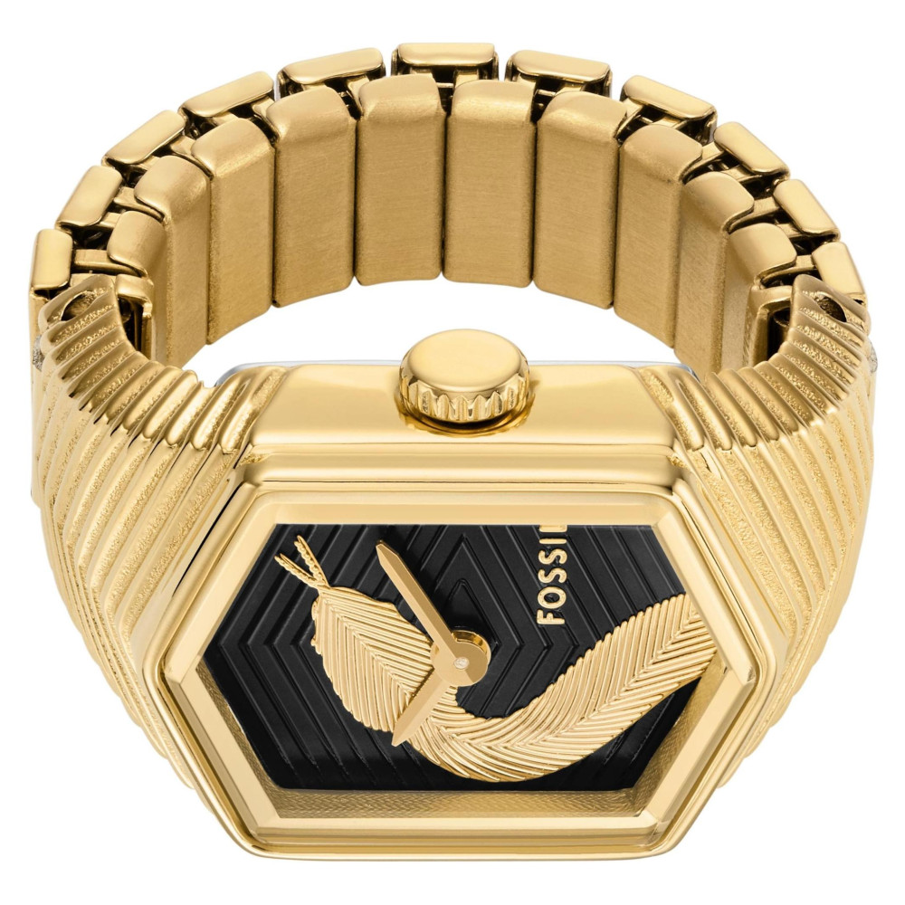 Fossil ES5382 Watch Ring Two-Hand Gold-Tone Stainless Steel - zegarek damski 7