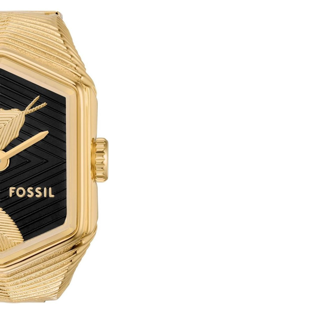 Fossil ES5382 Watch Ring Two-Hand Gold-Tone Stainless Steel - zegarek damski 6