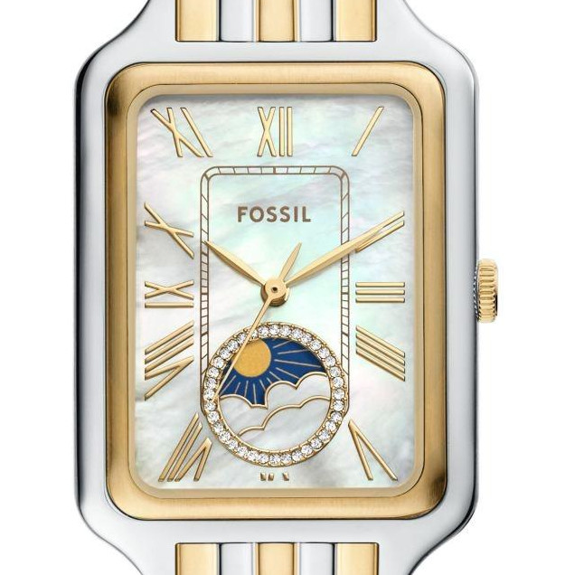 Fossil ES5399 Raquel Sun Moon Bicolor Stainless Steel 29mm - zegarek damski 2