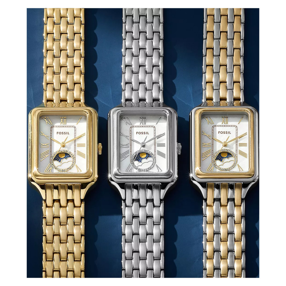 Fossil ES5399 Raquel Sun Moon Bicolor Stainless Steel 29mm - zegarek damski 9