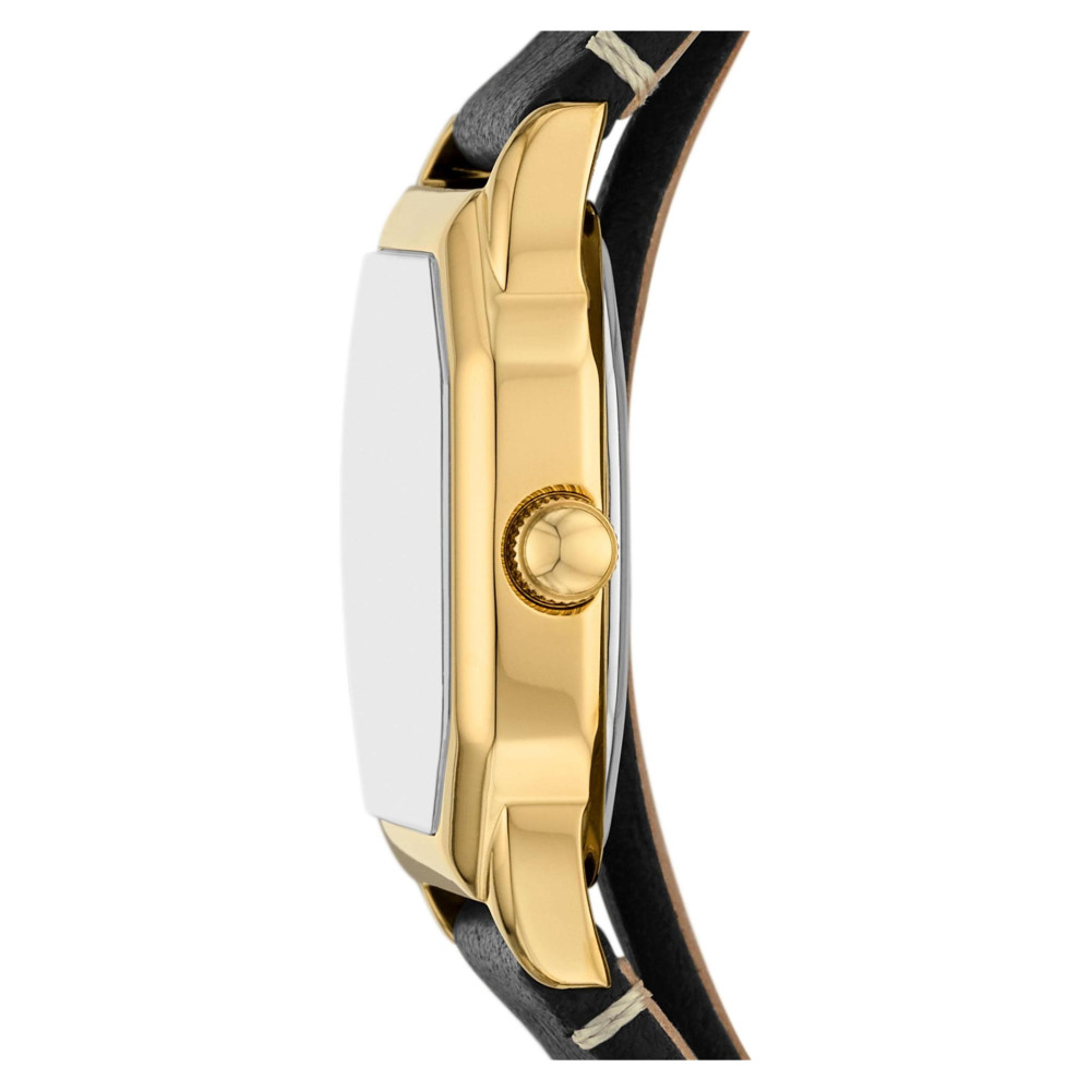 Fossil ES5404 Harlow Black Leather Strap 27mm - zegarek damski 7