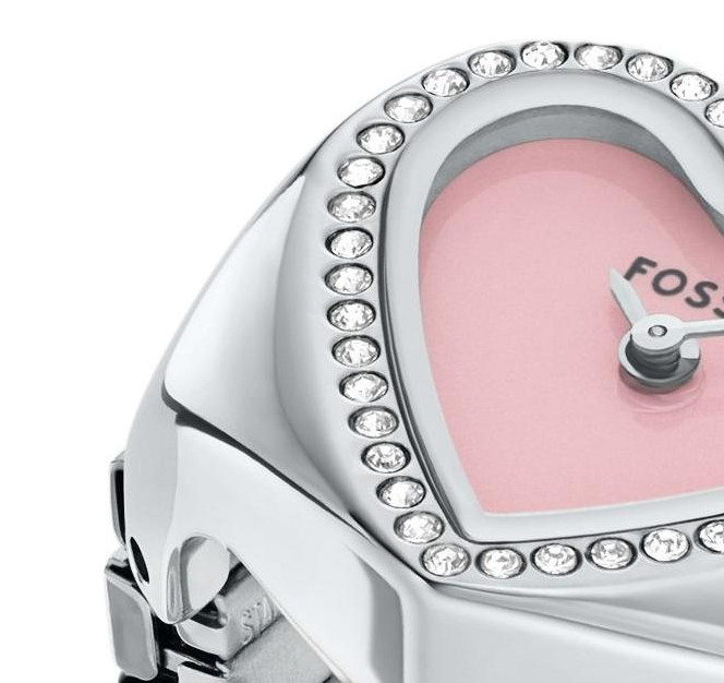 Fossil ES5408 Ring Stainless Steel 18mm - zegarek damski 4