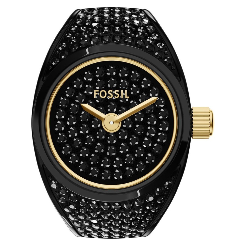 Fossil ES5449 w formie pierścionka w kolorze czarnym - zegarek damski 7