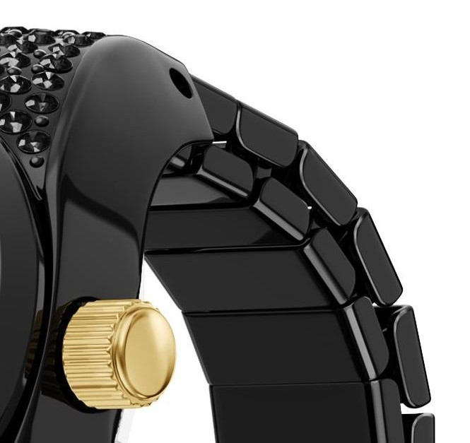 Fossil ES5449 w formie pierścionka w kolorze czarnym - zegarek damski 5