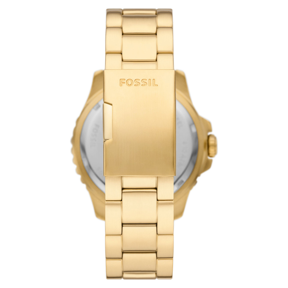 Fossil FS5990 BLUE GMT Gold Stainless Steel 46mm - zegarek męski 8