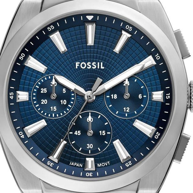 Fossil FS6104 Everett Chronograph Stainless Steel 44mm - zegarek męski 2