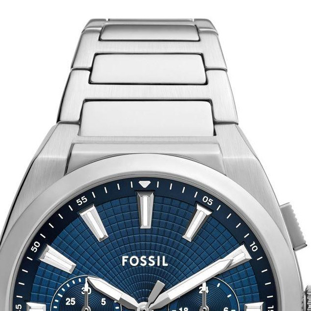 Fossil FS6104 Everett Chronograph Stainless Steel 44mm - zegarek męski 3