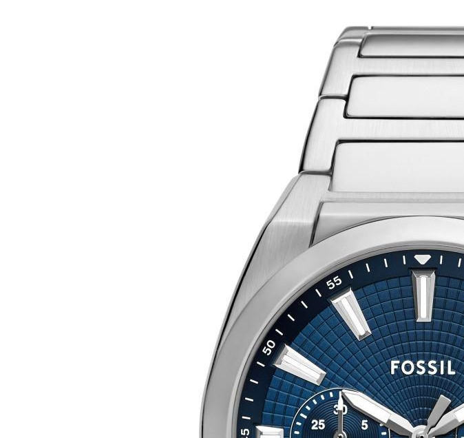 Fossil FS6104 Everett Chronograph Stainless Steel 44mm - zegarek męski 4