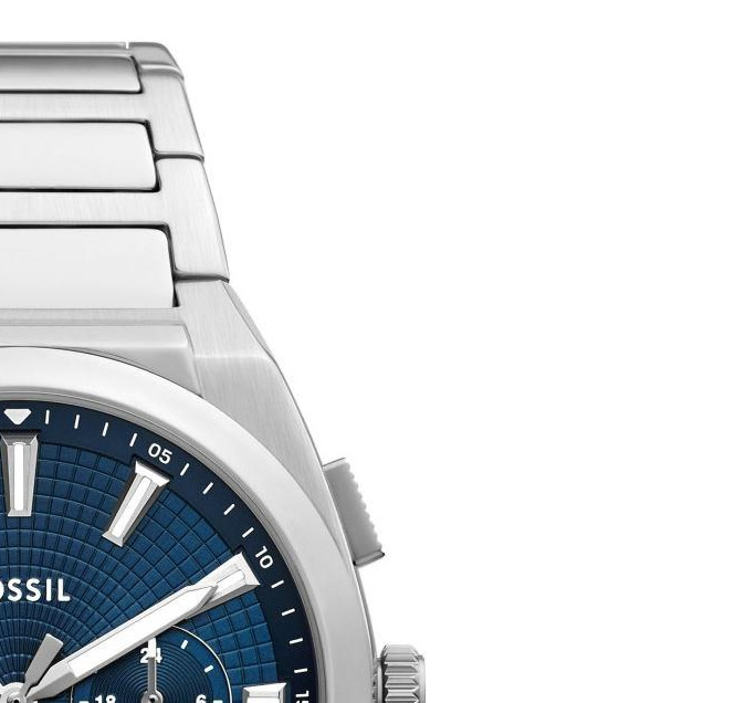 Fossil FS6104 Everett Chronograph Stainless Steel 44mm - zegarek męski 5
