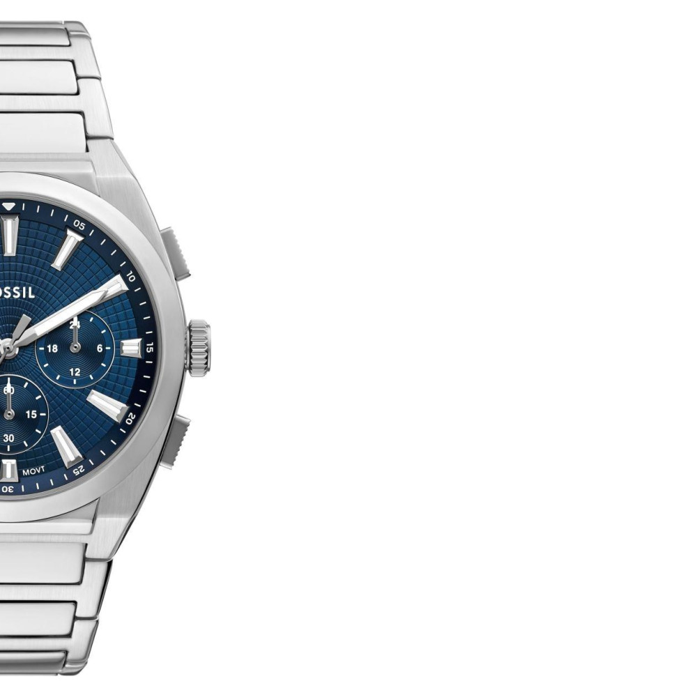 Fossil FS6104 Everett Chronograph Stainless Steel 44mm - zegarek męski 6