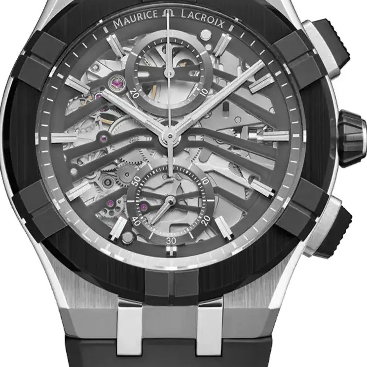 Maurice Lacroix Aikonic Automatic Chronograph Skeleton AC8018-SSL20-030-2 - zegarek męski 2