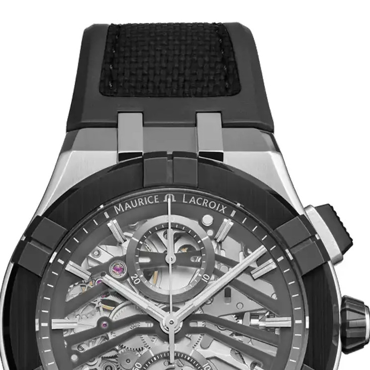 Maurice Lacroix Aikonic Automatic Chronograph Skeleton AC8018-SSL20-030-2 - zegarek męski 3