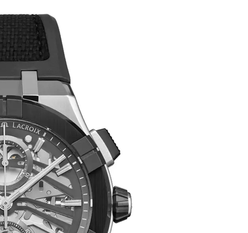 Maurice Lacroix Aikonic Automatic Chronograph Skeleton AC8018-SSL20-030-2 - zegarek męski 5