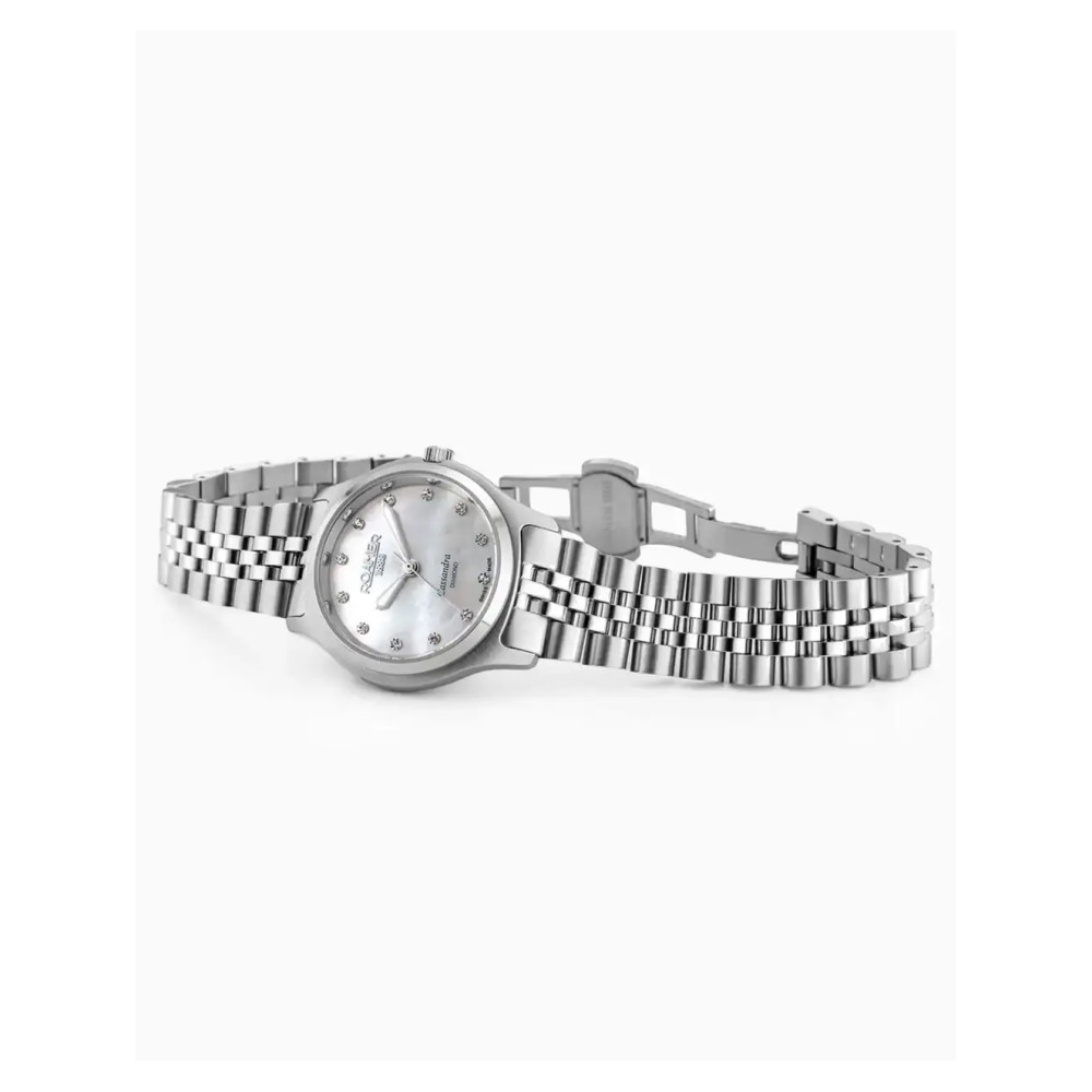 Roamer Cassandra Diamond 626847 41 89 20 z diamentami na tarczy - zegarek damski 7