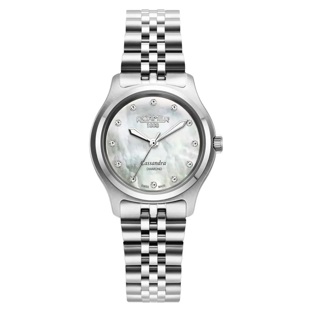 Roamer Cassandra Diamond 626847 41 89 20 z diamentami na tarczy - zegarek damski 1