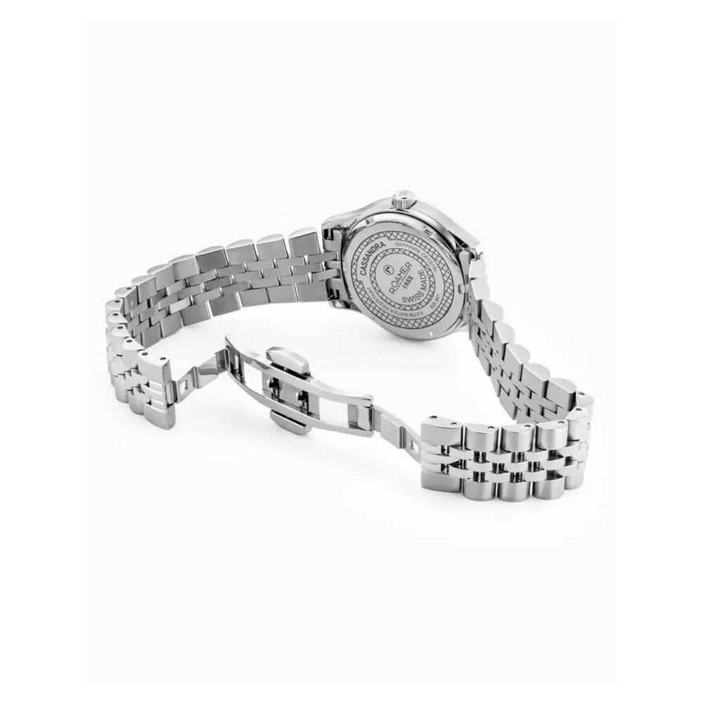 Roamer Cassandra Diamond 626847 41 89 20 z diamentami na tarczy - zegarek damski 9