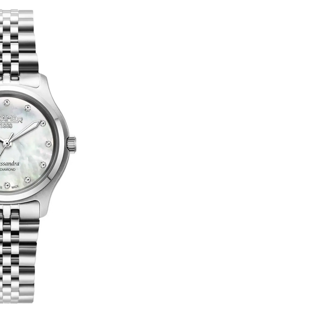 Roamer Cassandra Diamond 626847 41 89 20 z diamentami na tarczy - zegarek damski 6