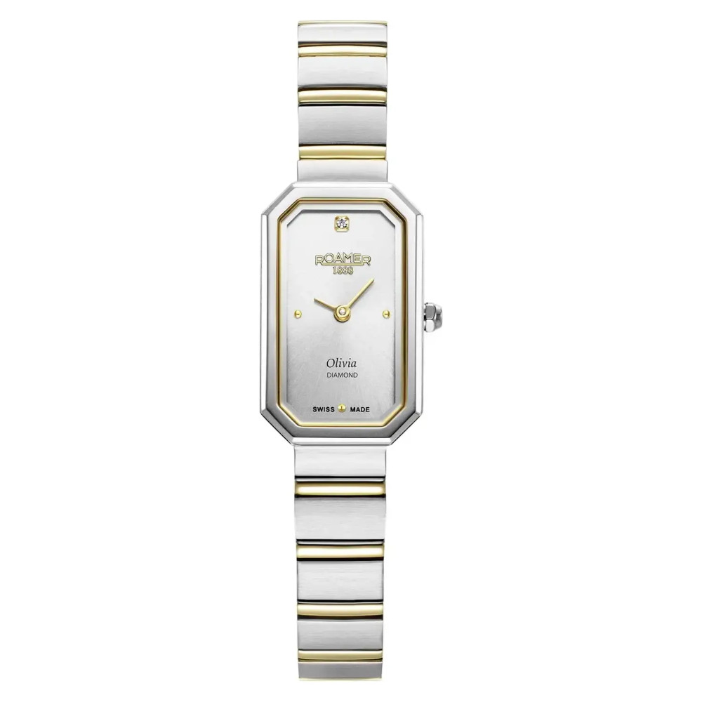 Roamer Olivia Diamond 627845 47 19 20 z diamentem na tarczy - zegarek damski 1