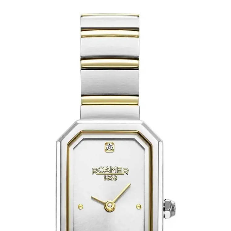 Roamer Olivia Diamond 627845 47 19 20 z diamentem na tarczy - zegarek damski 3