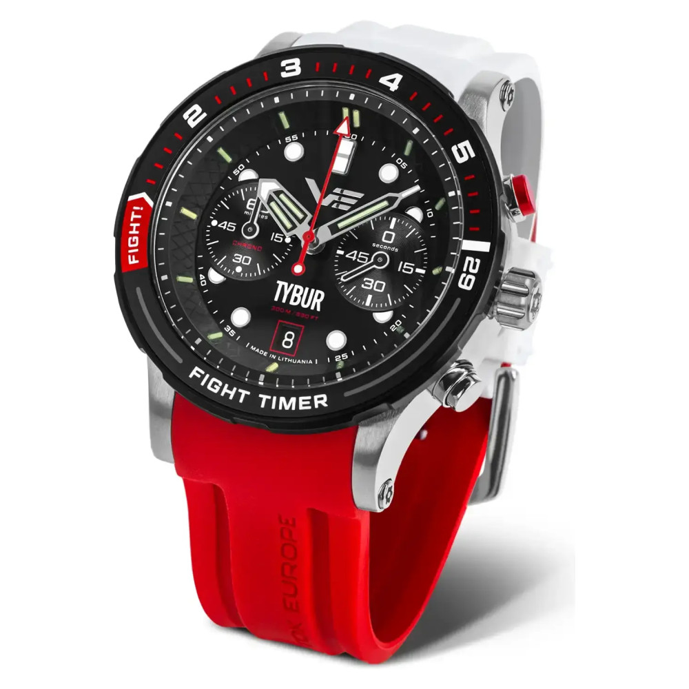 Vostok Europe Batiscafos Chrono Tybur Fight Timer Edition 6S21-511ES14B - zegarek męski 7