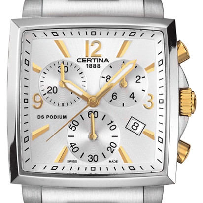 Certina C001.317.22.037.00 DS Podium Lady Square Chrono - zegarek damski 2