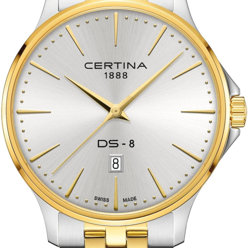 Certina C045.410.22.031.00 DS-8 Gent 40mm - zegarek męski 2