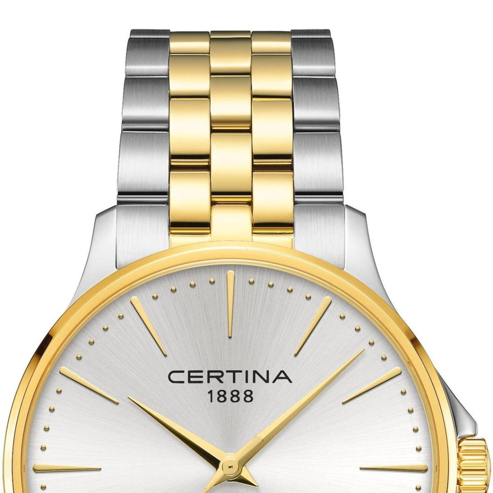 Certina C045.410.22.031.00 DS-8 Gent 40mm - zegarek męski 3