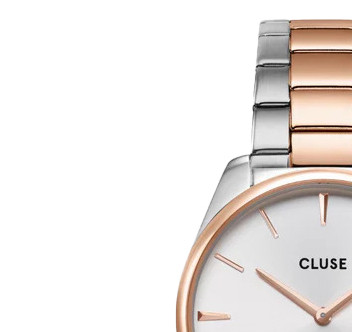 Cluse CW11104 Steel White Rose Gold/Silver Colour - zegarek damski 4