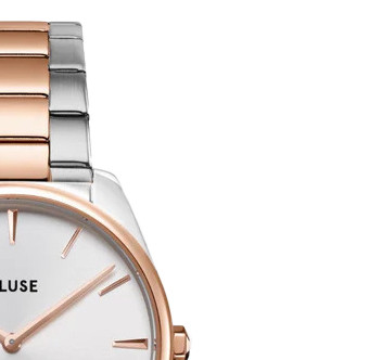 Cluse CW11104 Steel White Rose Gold/Silver Colour - zegarek damski 5